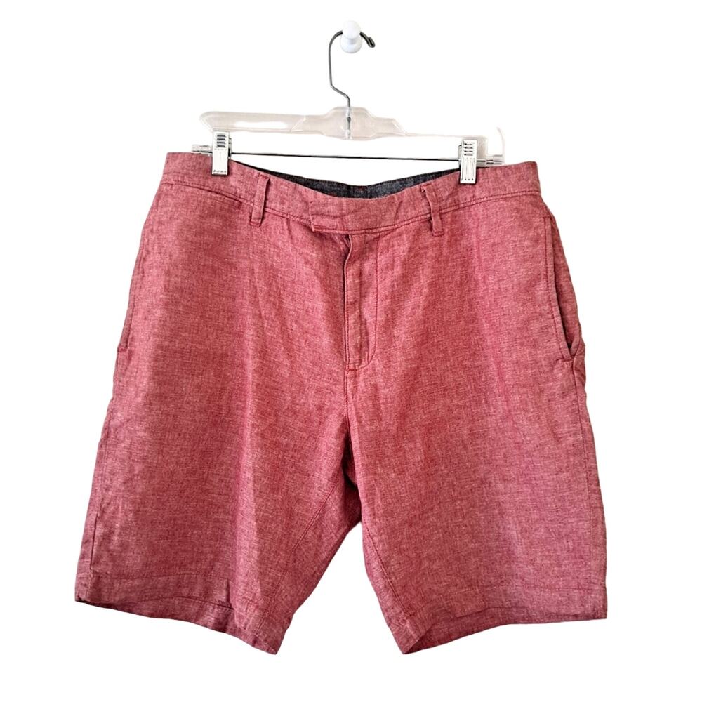 Jack Threads Red Heather Men's Chambray Shorts - Size 33